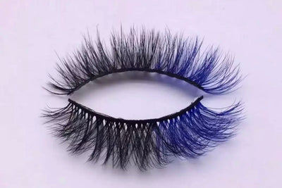Black and blue ombre mink eyelash strips